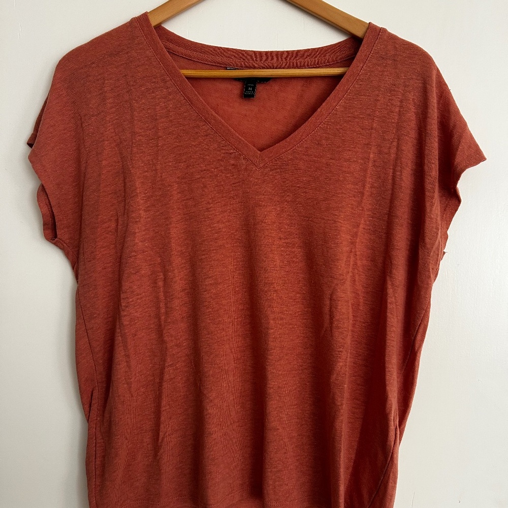 Burnt orange classic shirt, banana republic